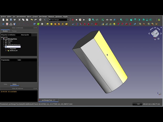 FreeCAD: Banco de trabajo Part Design (12)