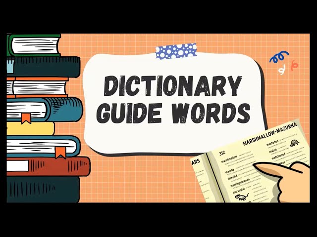 Using Guide Words