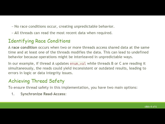 Is a const Function Thread Safe in C+ + ?