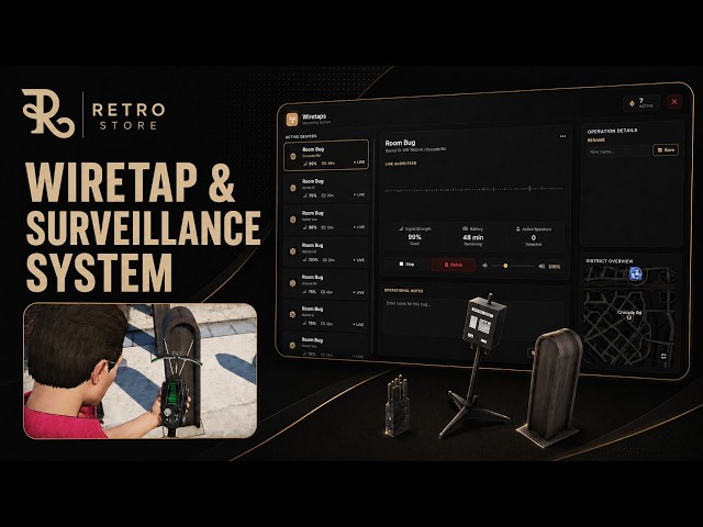 [SCRIPT] Wiretap & Surveillance System | GTA 5, FiveM