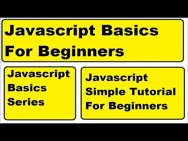 JavaScript Basics for Beginners