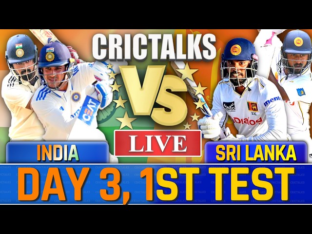 Live: India vs Sri Lanka, Day 3, 1st Test Live Match Today, Cricket Scores & Commentary IND vs SL