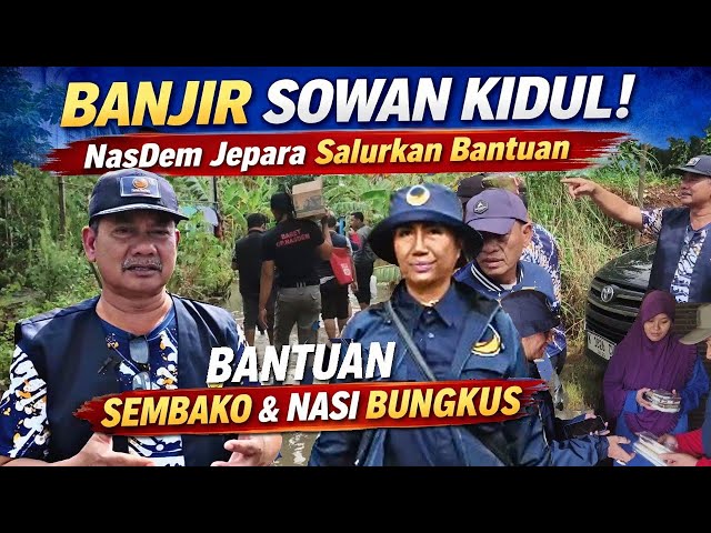 Floods Inundate Sowan Kidul, NasDem Jepara Distributes Social Assistance