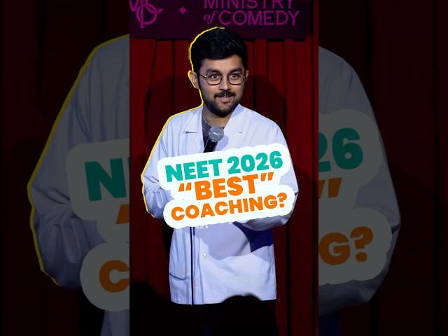 Best Coaching: NTA 💀| #standupcomedy #neet #neet2026