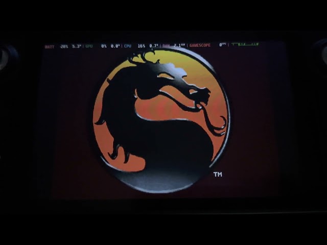 Steam Deck runs DOS Mortal Kombat II (GOG)