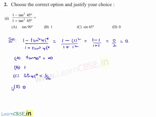 NCERT Solutions for CBSE Class 10 Maths Chapter 8 Trigonometry Ex 8.2 Q2