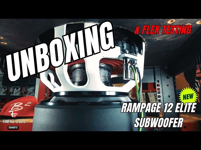 B2 Audio Rampage 12 Elite Subwoofer Unboxing + Demo Bass Test