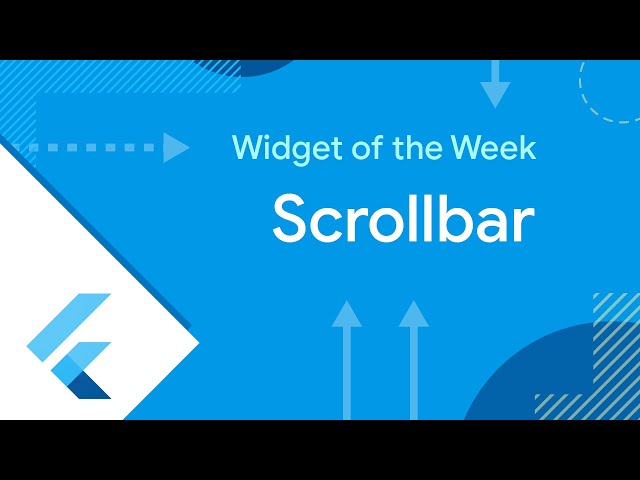 Scrollbar (Flutter Widget of the Week)