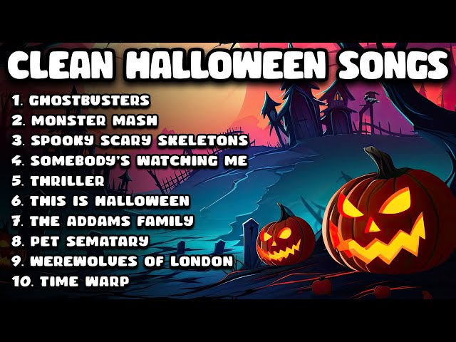 Clean Halloween Songs Playlist 🎃 Clean Halloween Music for School / Classroom