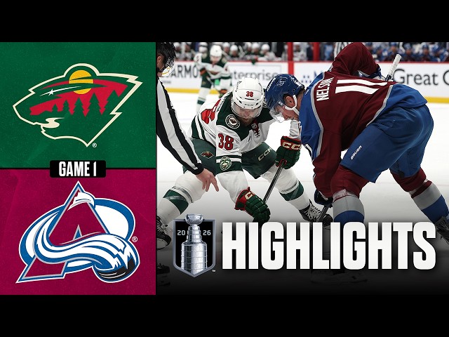 Wild vs. Avalanche | NHL Playoff Highlights | Game 1 | May 3, 2026