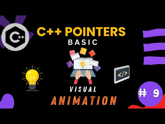 C++ Pointers | Animation | Program Examples for Beginners #programming 