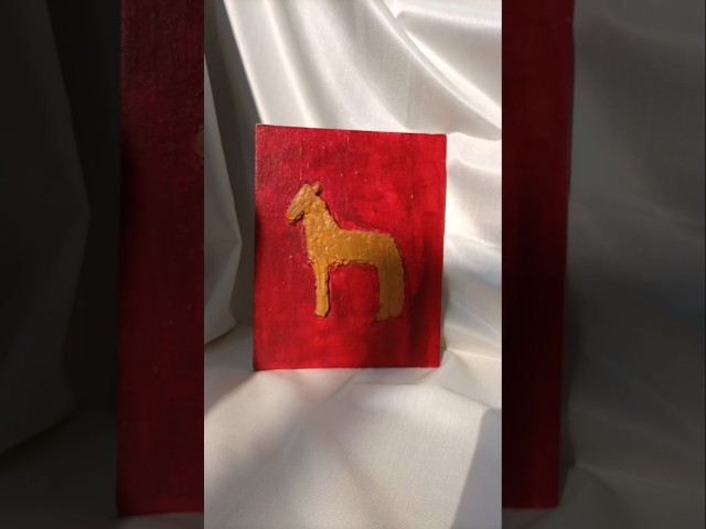 Easy texture painting ideas at home #painting #acrylicpainting #desiart #arttutorial #brushpainting