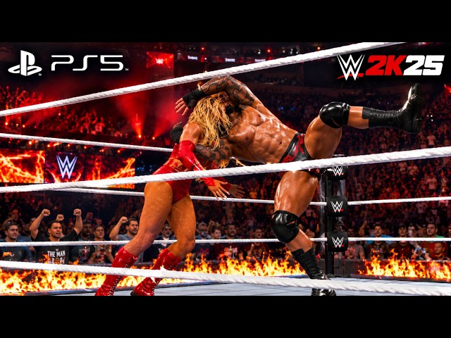 🔥 Randy Orton vs Charlotte Flair 😱 EPIC WWE 2K25 PS5 4K Gameplay!