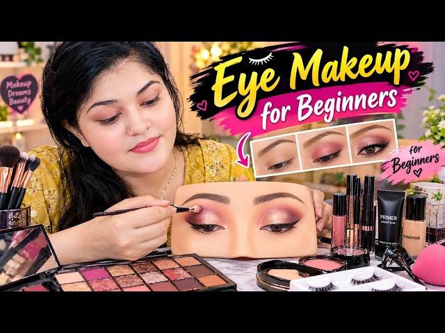 Just Few Step Towards Flawless Look | Eye Makeup Tutorial For beginners Step By Step