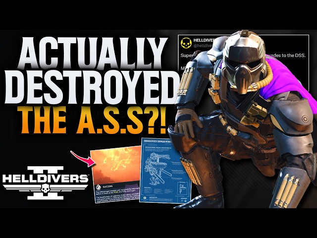 Helldivers 2 NEW Helmet! & The A.S.S Destroyed!