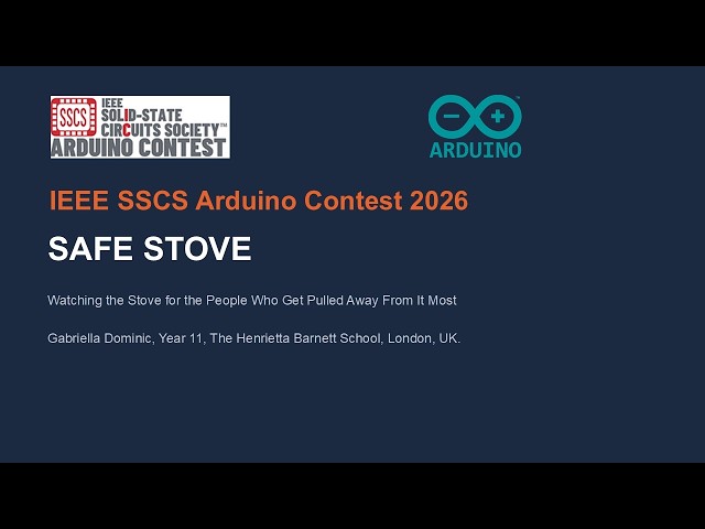 *UPDATED* Safe Stove — IEEE SSCS Arduino Contest 2026 v2.0