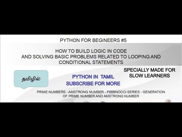 Python Basic Problems Solved | Step by Step Explanation | Learn Python in Tamil