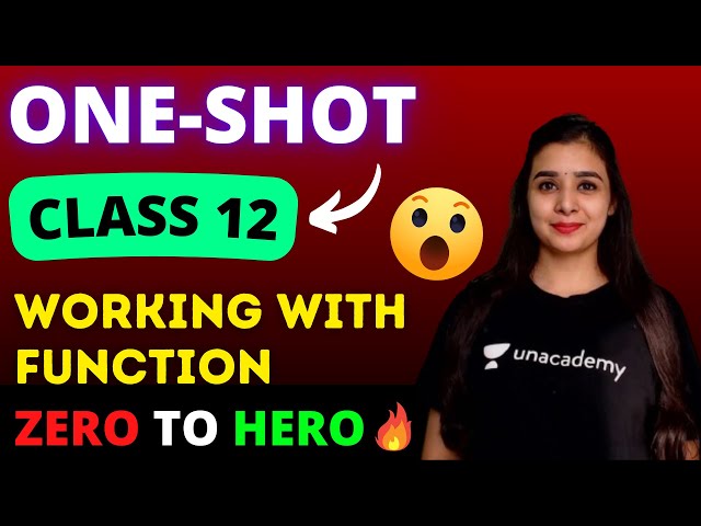 Chapter 1 Computer Science | Working with Function | One Shot | Class 12 Lovejeet Arora