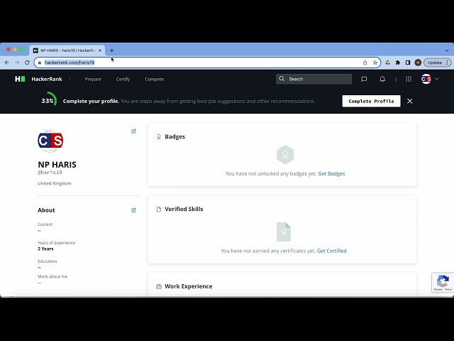 Sharing Your HackerRank Profile on LinkedIn and Beyond | Step-by-Step Guide #HackerRankProfile