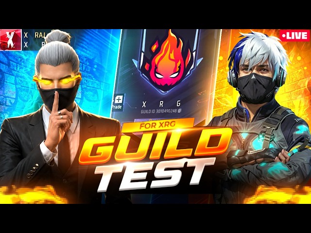 FREE FIRE LIVE | CUSTOM ROOM | 1V4 GUILD TEST 💀 | 4V4 MATCH | X Raj Gaming 🔴 #fflive #xrajgaming