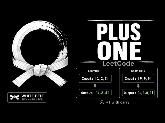 WhiteBelt - me | Leet code [5] in the era of AI |  Plus One