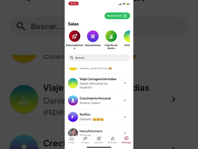 Working Chat made with React-Native, Redux, Django, WatermelonDB and WebSockets on Circuloten App