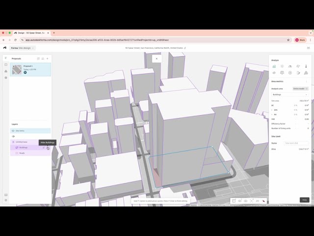 How to create your first site in Forma Site Design