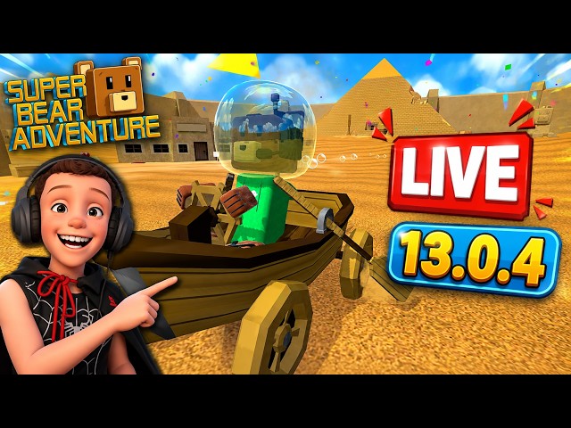 13.0.4🔴LIVE🔴SUPER BEAR ADVENTURE💥U DAVI GAMES🔴JOGANDO UPDATE SUPER BEAR com inscrito ATUALIZAÇÃO 13