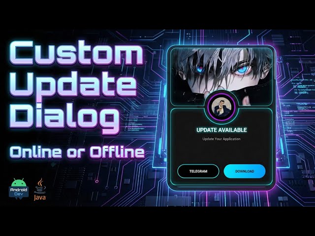 Custom Update Dialog Online or Offline