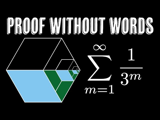 Geometric sum of powers of 1/3 (v. III visual proof in a hexagon)