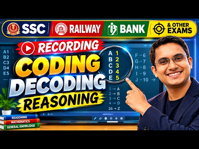 CODING DECODING 🔥 REASONING TRICKS IN HINDI | IMPORTANT QUESTIONS EP 3