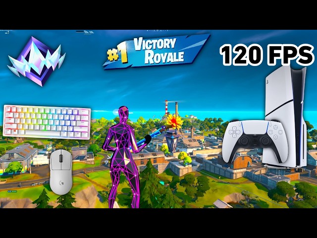 Fortnite Unreal Ranked Reload On PS5 Slim | Keyboard & Mouse Gameplay | 120 FPS | 4K