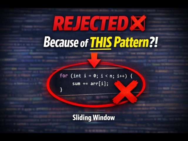 This One DSA Pattern Got Him Rejected at Amazon (Live Proof) | Sliding Window | #DebugWithPurpose