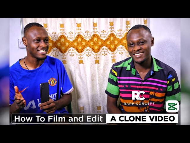 How To #film  and EDIT a CLONE VIDEO OF YOURSELF ON #capcut
