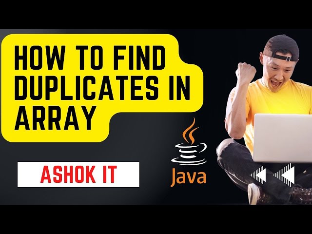 Array Duplicates Printing Using Java Program @ashokit