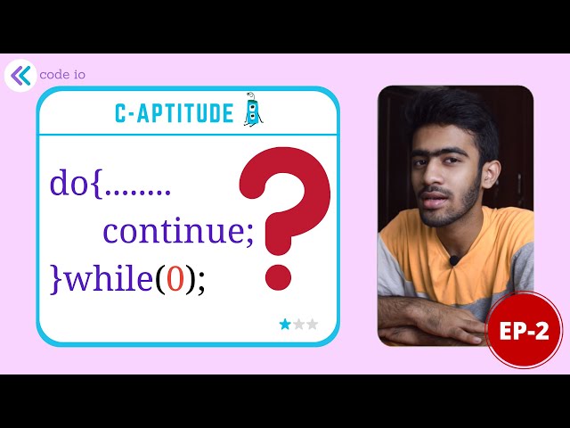 Do While | C-Aptitude | Ep-2 | Interview Preparation | Tamil | code io