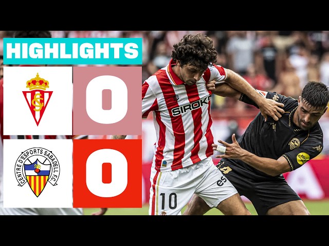REAL SPORTING 0 - 0 CE SABADELL | LALIGA HYPERMOTION HIGHLIGHTS