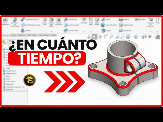 ¿Cuánto Tardarías en Modelar esta Pieza en SOLIDWORKS?