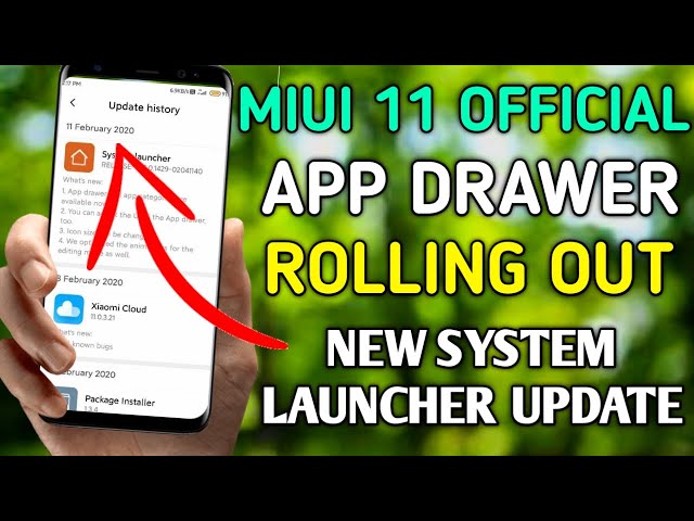 OFFICIALLY APP DRAWER ROLLING OUT | MIUI 11 NEW SYSTEM LAUNCHER STABLE UPDATE WITH APP DRAWER