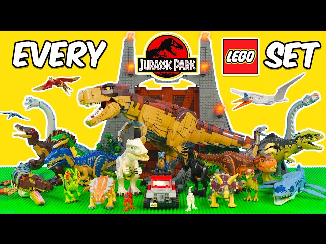 Construí TODOS los Sets de LEGO Jurassic Park...