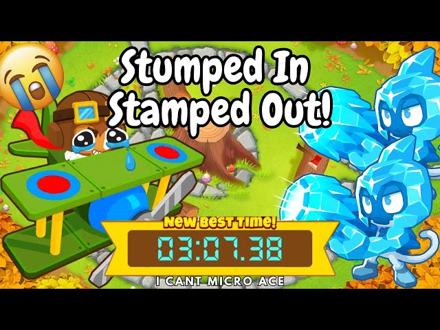 Stumped In Stamped Out! But I Can't Micro! | BTD6 Race In 03:07.38