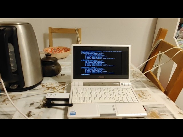 Eee PC 701 4G — installing, and giving up on, Slackware