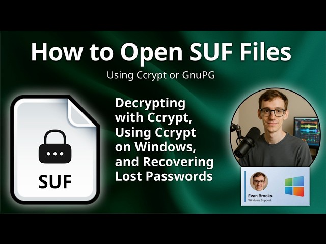 How to Open SUF Files (Ccrypt Encrypted)