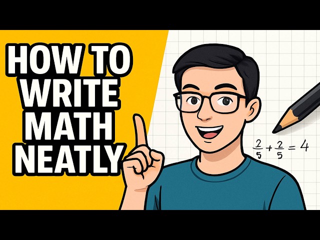 How to write math Neatly.