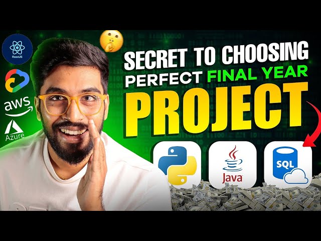 🔍 The 𝙎𝙚𝙘𝙧𝙚𝙩  to Choosing the Perfect 𝗙𝗶𝗻𝗮𝗹 𝗬𝗲𝗮𝗿 𝗣𝗿𝗼𝗷𝗲𝗰𝘁! {In Tamil}