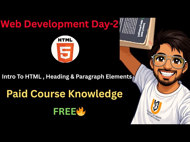 Introduction To HTML || Heading & Paragraph Elements With Practice Questions 🎯|| Terminal Commands |