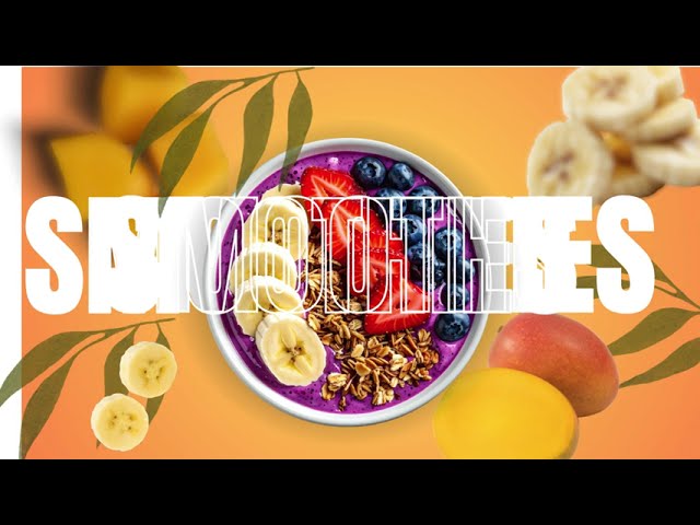 Mango Smoothie Bowl | Motion Graphics Animation