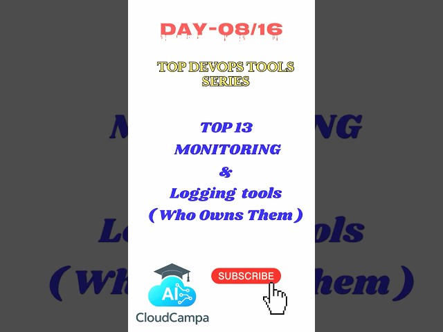 Top 13 Monitoring and Logging Tools #devops #kubernetes #monitor #aws #azure #ai #ml