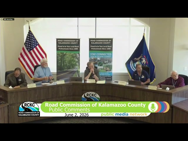 Road Commission of Kalamazoo County - June 2, 2026 Board of County Road Commissioners Meeting