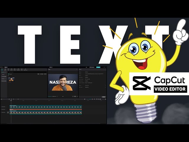 How to add background text behind the object text using CapCut PC without Exporting or Compound clip